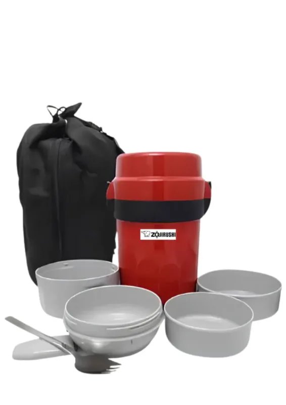 ZOJIRUSHI MARMITA TERMICA SLJAF 14 RU APPLE RED 1,18ml 4P - Marmita térmica. Origem: Tailândia