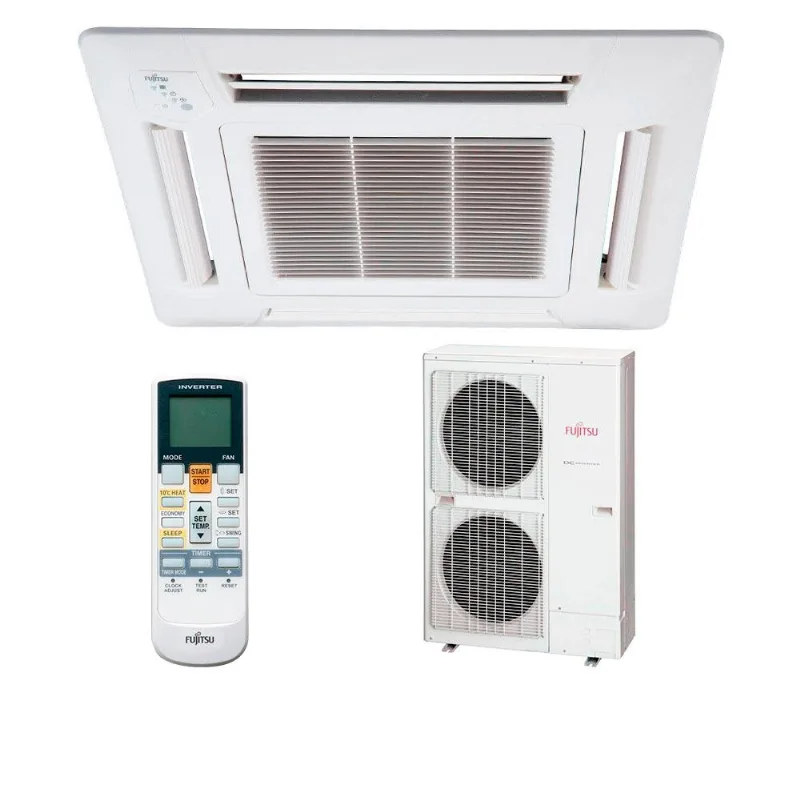 Ar Condicionado Split Cassete Fujitsu Inverter Quente e Frio 42000 BTUs AUBG45LRLA 380V 380V