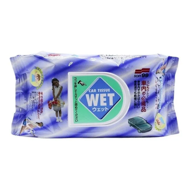Lenço Umedecido Automotivo Wet Tissue 80fls Soft99