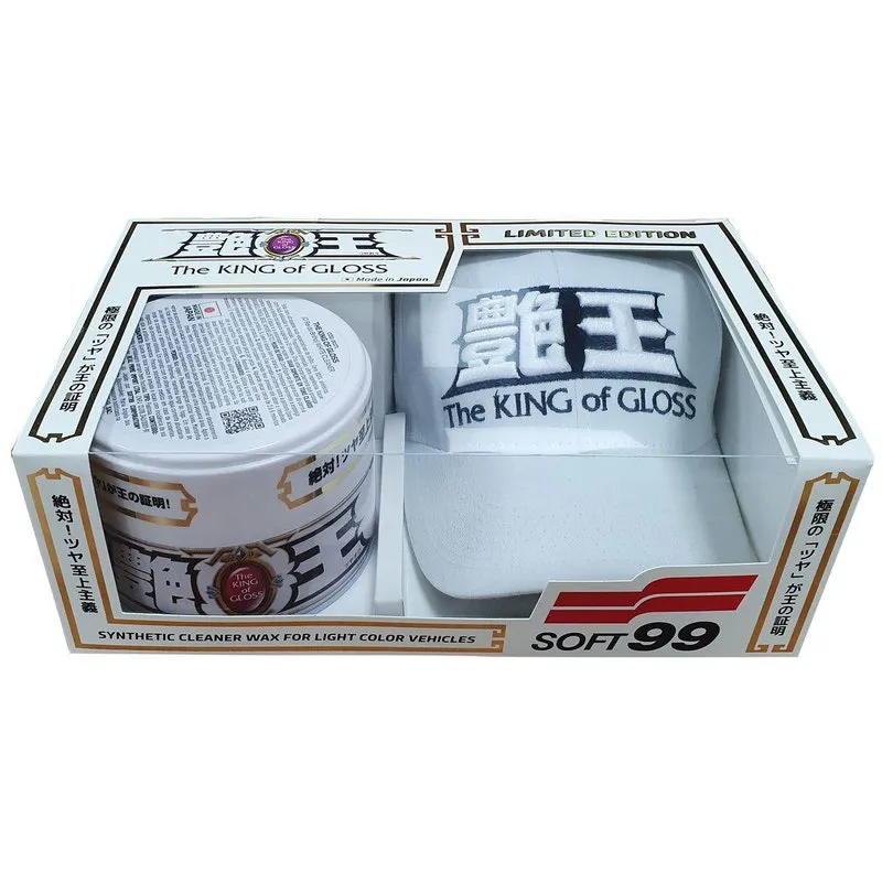 The King Of Gloss White Cleaner 300G Com Boné Soft99