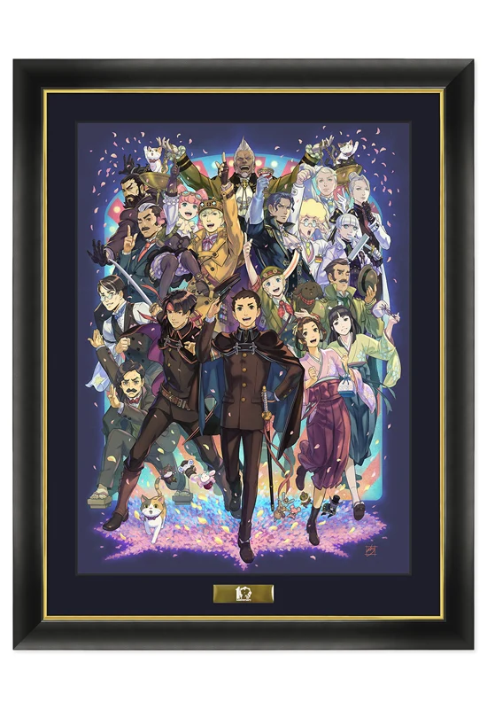 The Great Ace Attorney CAPCOM 10th anniversary 「NURI kazuya」newly drawn art CHARA FINE GRAPH