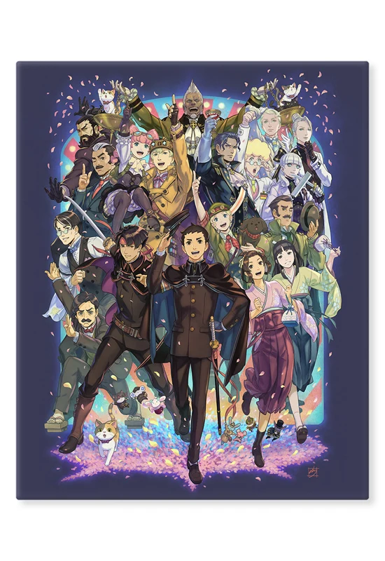 The Great Ace Attorney CAPCOM 10th Anniversary「NURI kazuya」newly drawn art CHARA FINE BOARD