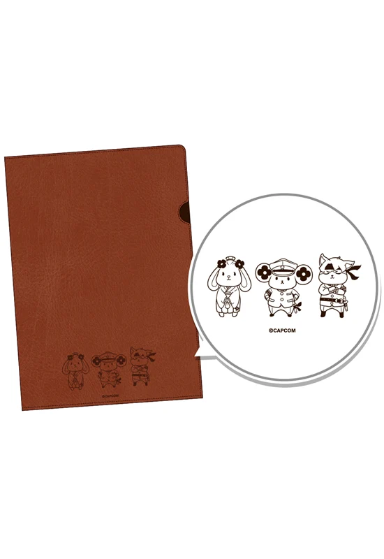 Ace Attorney CAPCOM Leather booklet-like file folder The Great Ace Attorney IRIS'S HANDMADE CHARMS A