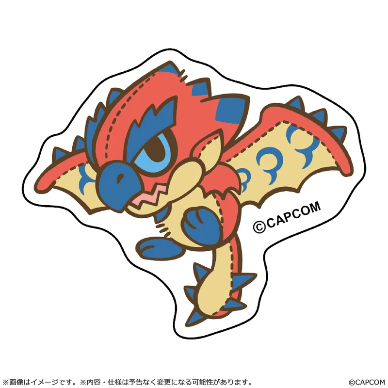 MONSTER HUNTER CAPCOM CHIBI STYLE Die-cut Sticker Rathalos