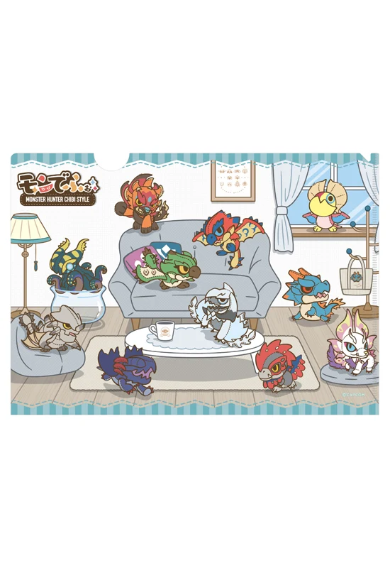 MONSTER HUNTER CAPCOM CHIBI STYLE Plastic File: HOME-Themed