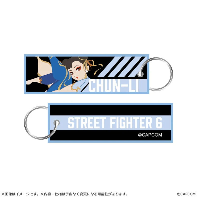 Street Fighter 6 CAPCOM Flight Tag Keychain CHUN-LI