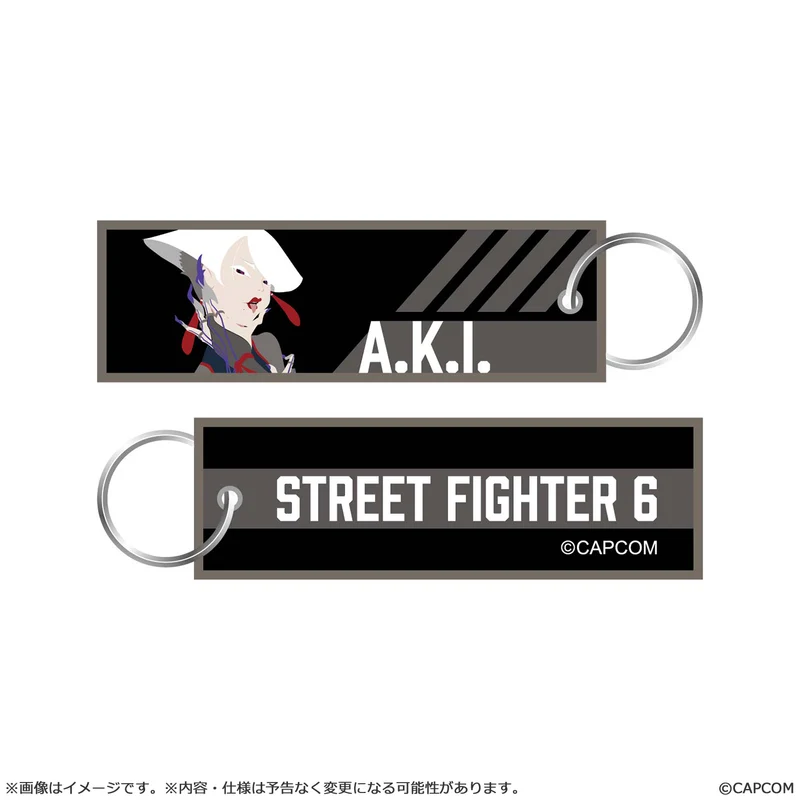 Street Fighter 6 CAPCOM Flight Tag Keychain A.K.I.
