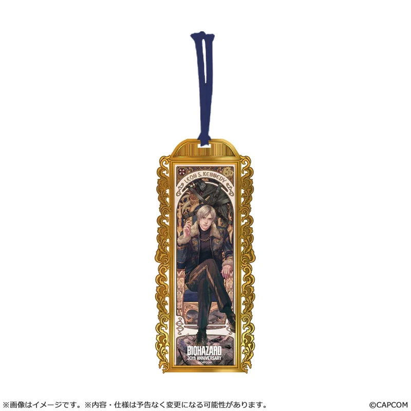 Resident Evil Capcom 30th Anniversary Main Art Metal Book Marker (Resale) Leon
