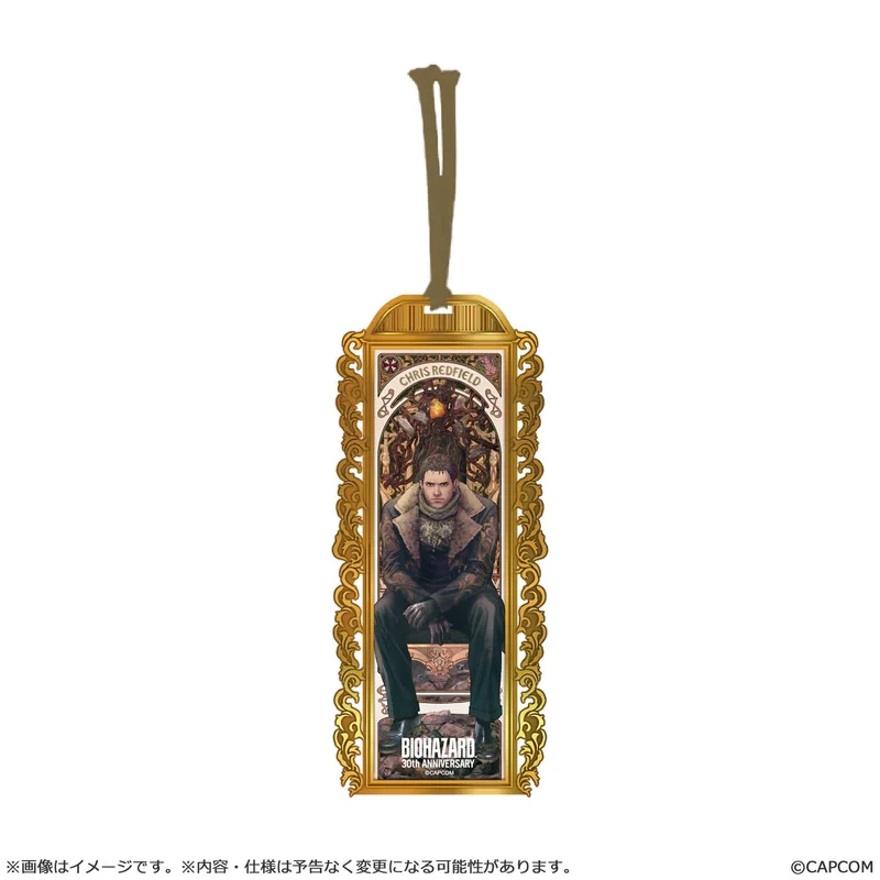 Resident Evil Capcom 30th Anniversary Main Art Metal Book Marker (Resale) Chris