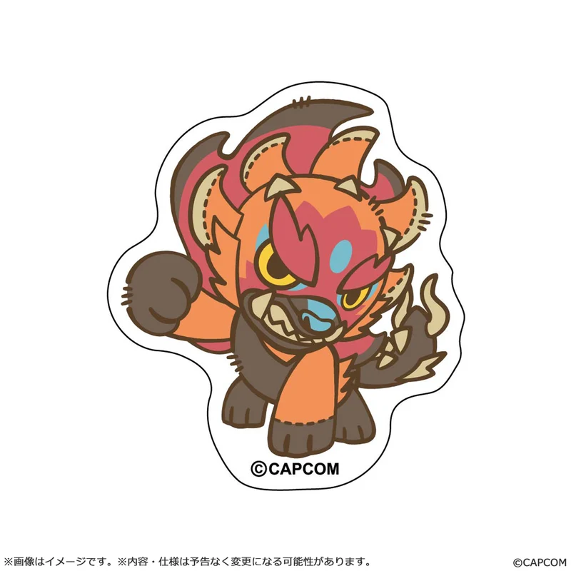 MONSTER HUNTER CAPCOM CHIBI STYLE Die-cut Sticker Arajakan