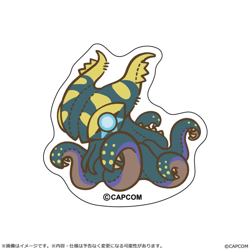 MONSTER HUNTER CAPCOM CHIBI STYLE Die-cut Sticker Nu Udra