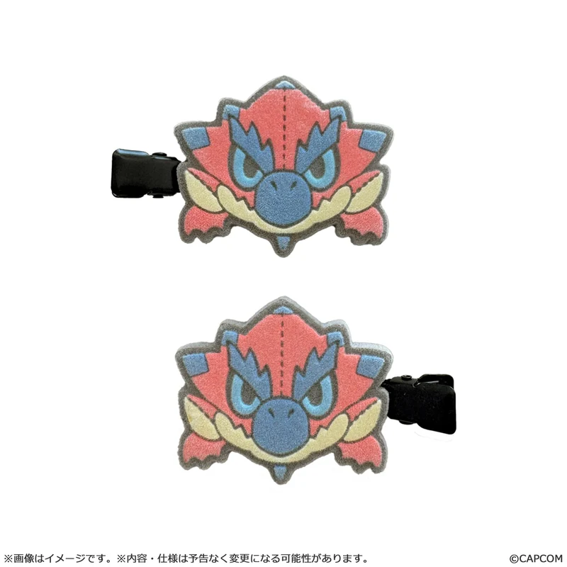 MONSTER HUNTER CAPCOM CHIBI STYLE Flocked Hair Clip Rathalos