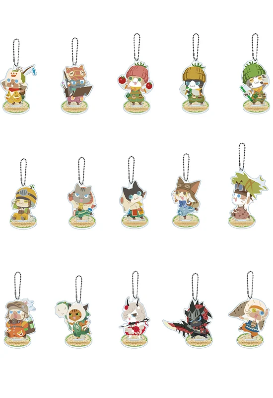 Monster Hunter Wilds Capcom Palico Acrylic Stand Key Chain Collection 1 Random