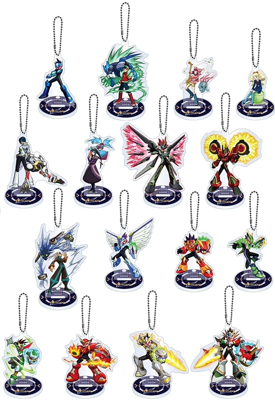 Mega Man Star Force Capcom Acrylic Stand Key Chain Collection 1 Random