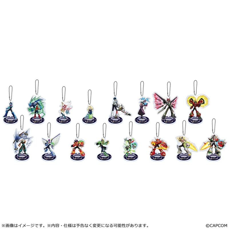 Mega Man Star Force Capcom Acrylic Stand Key Chain Collection Box Set