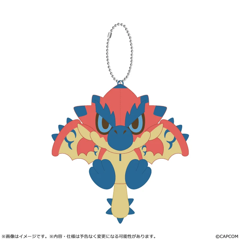 Monster Hunter Capcom MonDefo Mascot Key Chain Rathalos