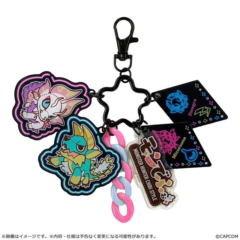 SPECIAL ORDER Capcom - Monster Hunter MonDefo Jarajara Acrylic Keychain - Zinogre & Mizutsune [JP] Down Payment