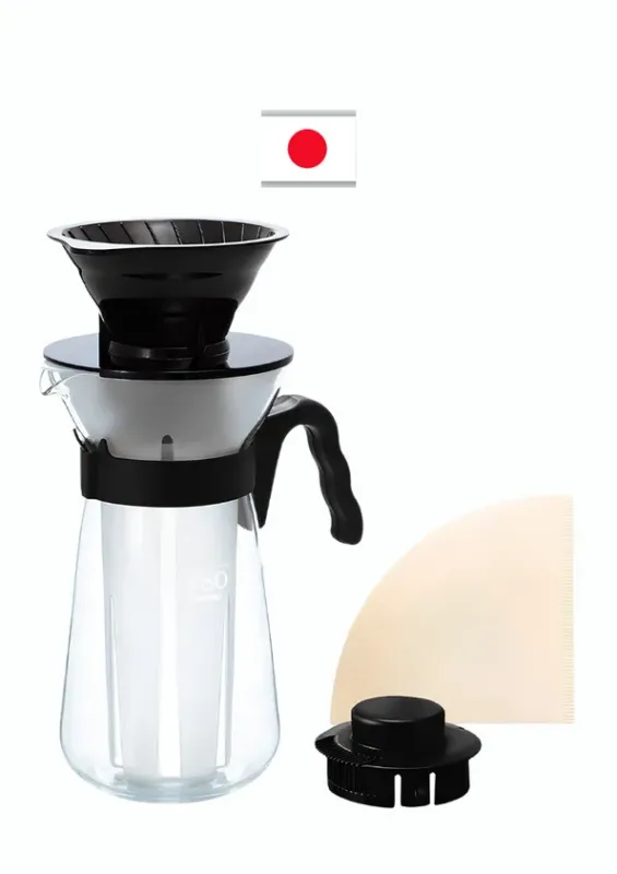 HARIO COADOR CAFE COM JARRA VIC-02B BLACK 700ml - Coador de café com jarra. Origem: Japão