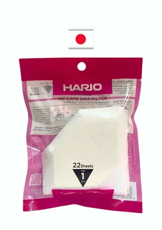 HARIO FILTRO PAPEL MY CAFE MDF-1 22 SHEETS - Filtro de papel. Origem: Japão