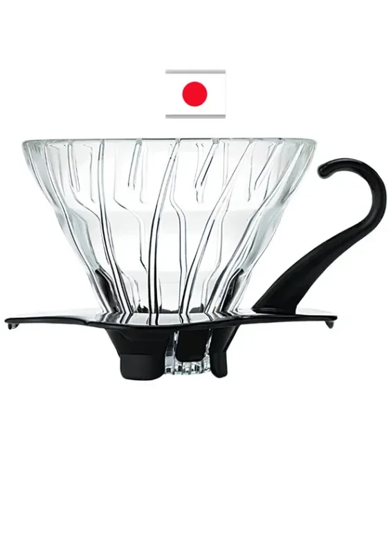 Coador de Café em Forma de V V60 01 Vdg-01 Preta Hario Japão