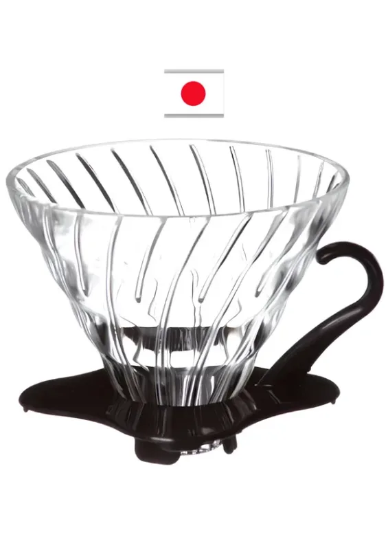 Coador de Café em Forma de V V60 02 Vdg-02 Preta Hario Japão