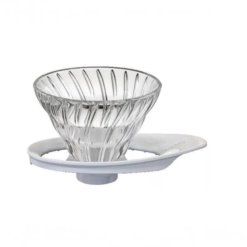 Suporte Coador V60-01 para Café em Vidro Branco com Design em Cone V60 Hario