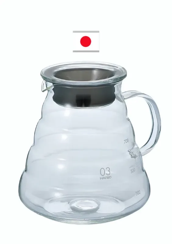 HARIO JARRA DE VIDRO 800ml MICROWAVE SAFE XGSR-80 TB - Jarra de vidro microwave. Origem: Japão