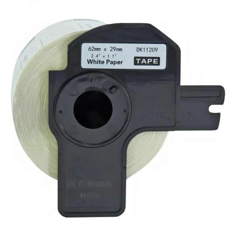 Fita De Etiquetas Brother Dk-11209 Com 800 Unidades Para Impressão Preto Branco