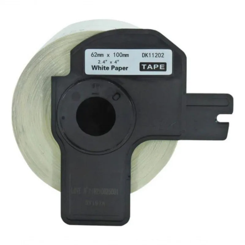 Fita Etiqueta Brother DK-11202 Compatível com Suporte para Rotulador Branco