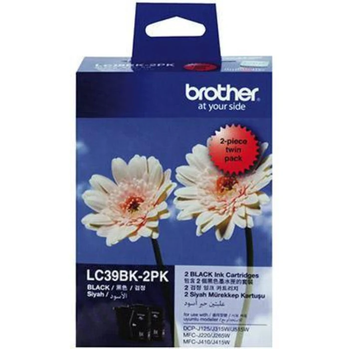 Brother Lc39Bk2Pk Ink Cartridge Black Pack 2 SuperOffice