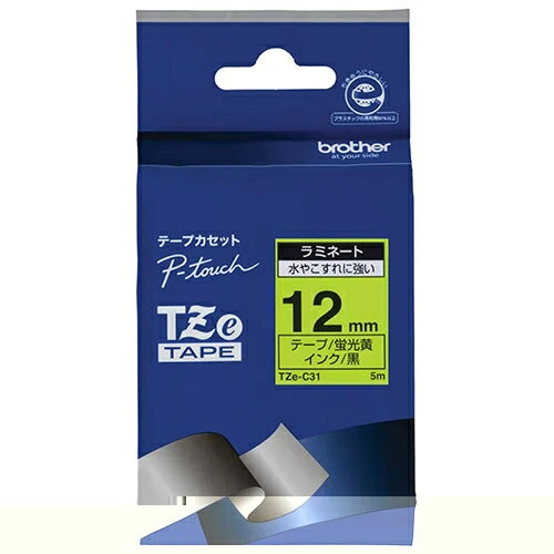 ブラザー ＴＺＥテープ１２ＭＭケイコウキ TZE-C31 4977766702928