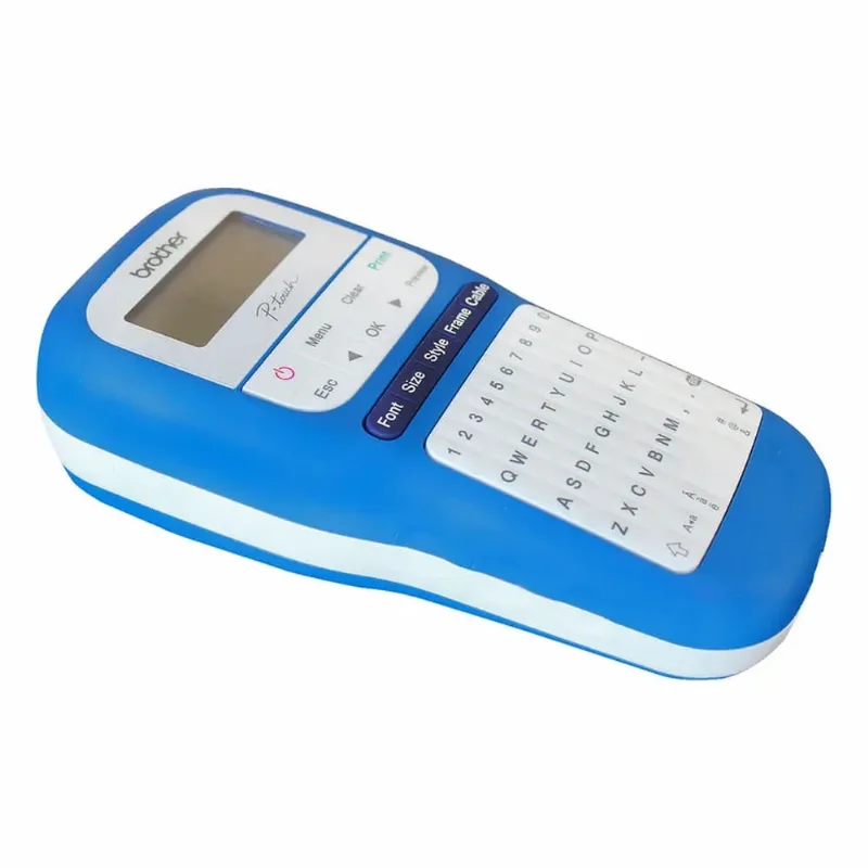 Rotuladora portátil Brother P-touch PTH110BW azul 12 mm