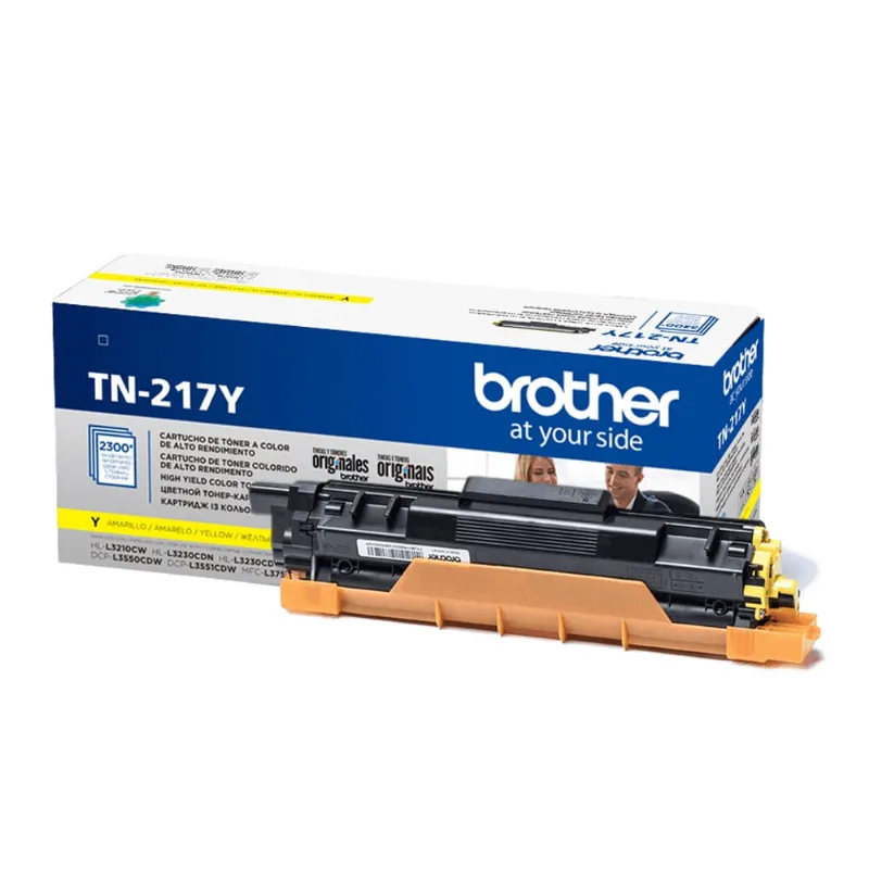 Toner Brother TN-217Y TN-217 Amarelo MFC-L3750CDW HLL3210CW DCP-L3551CDW Original 2.3K