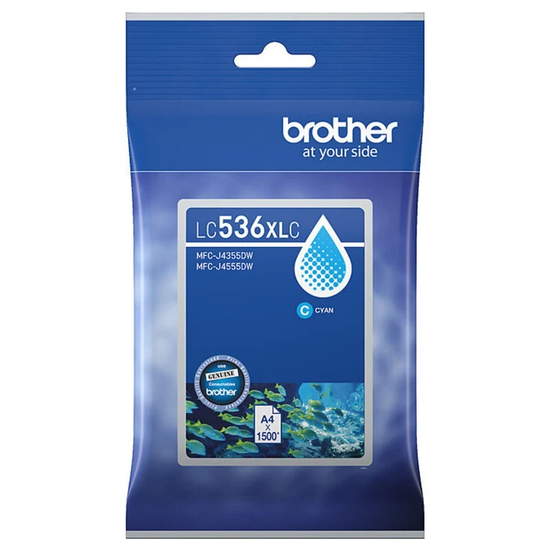 Brother LC536 Cyan Ink Cartridge LC-536XLC SuperOffice