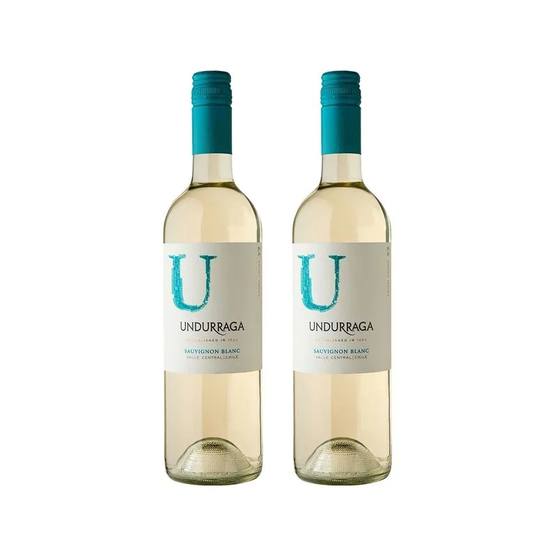 Kit 2x Vinho Branco Chileno Undurraga U Sauvignon Blanc 2021