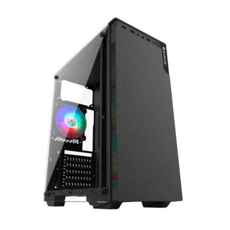 Gabinete Gamer Bluecase Bg-030 Lateral Em Vidro Mid Tower