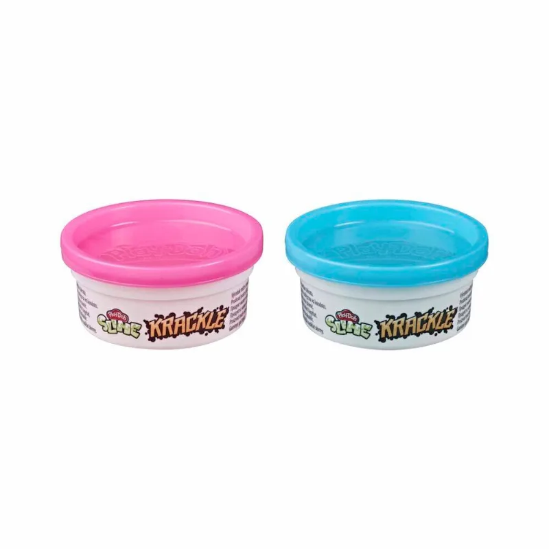 Masas de moldear Hasbro slime krackle 2 u. rosa y azul naranja