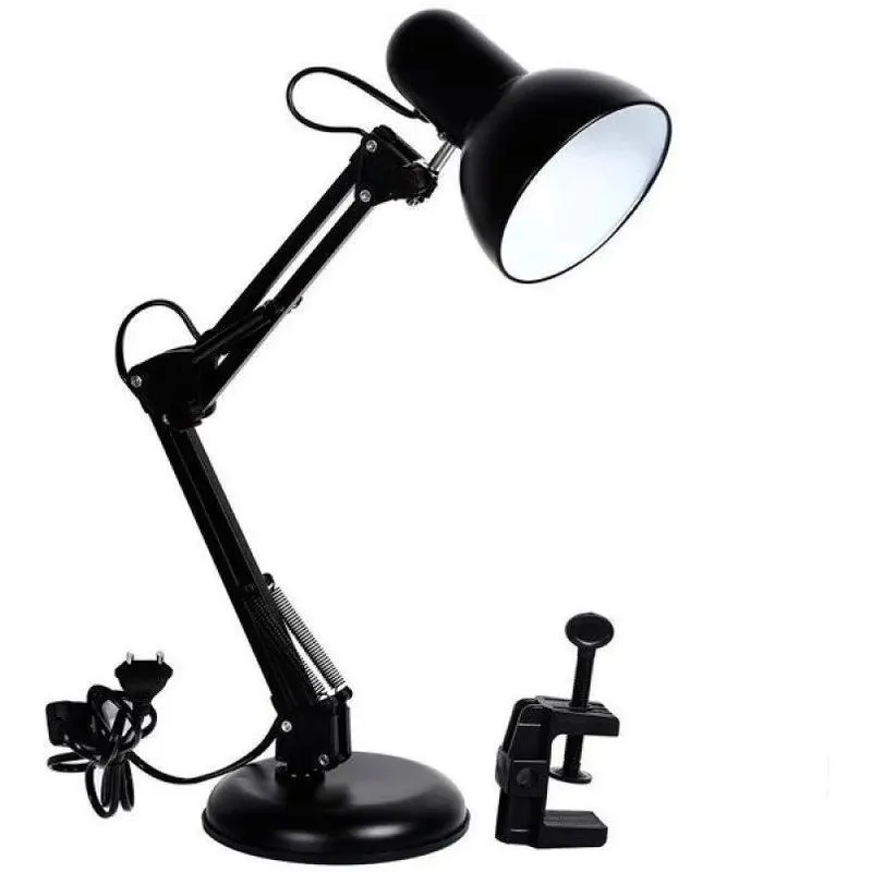 Luminária Mesa Abajur Articulavel Garra E Base 65Cm Bivolt