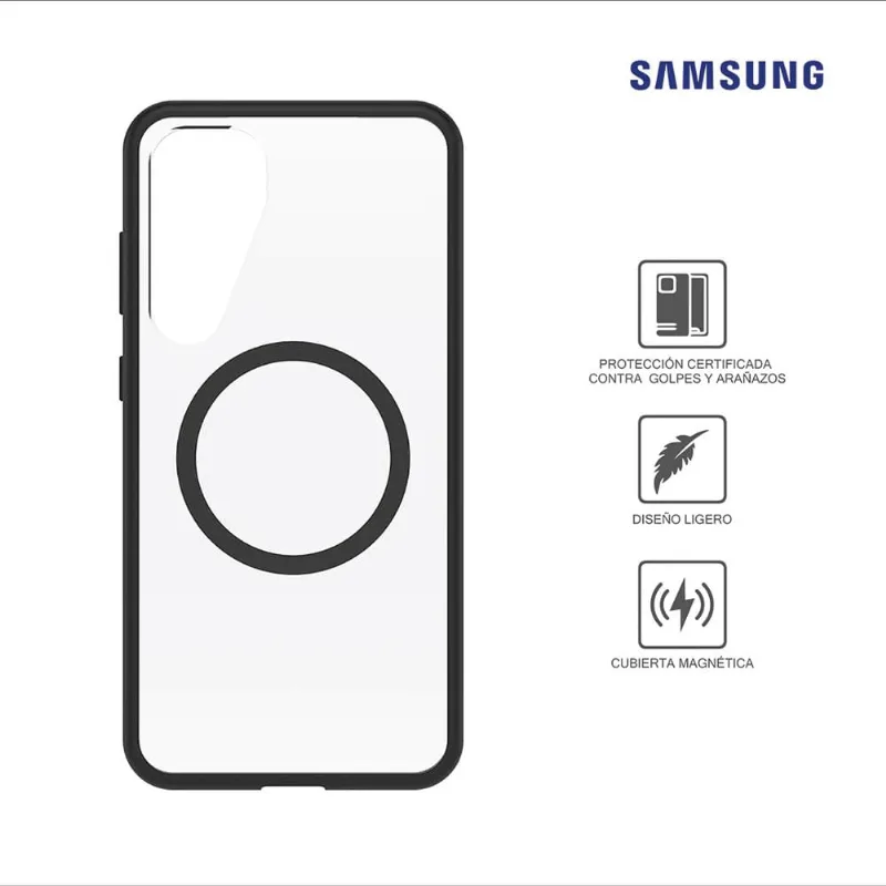 Case Samsung Serie React Con Magnetica GP-FPS936OBJTW Para Galaxy S25+ Black Crystal