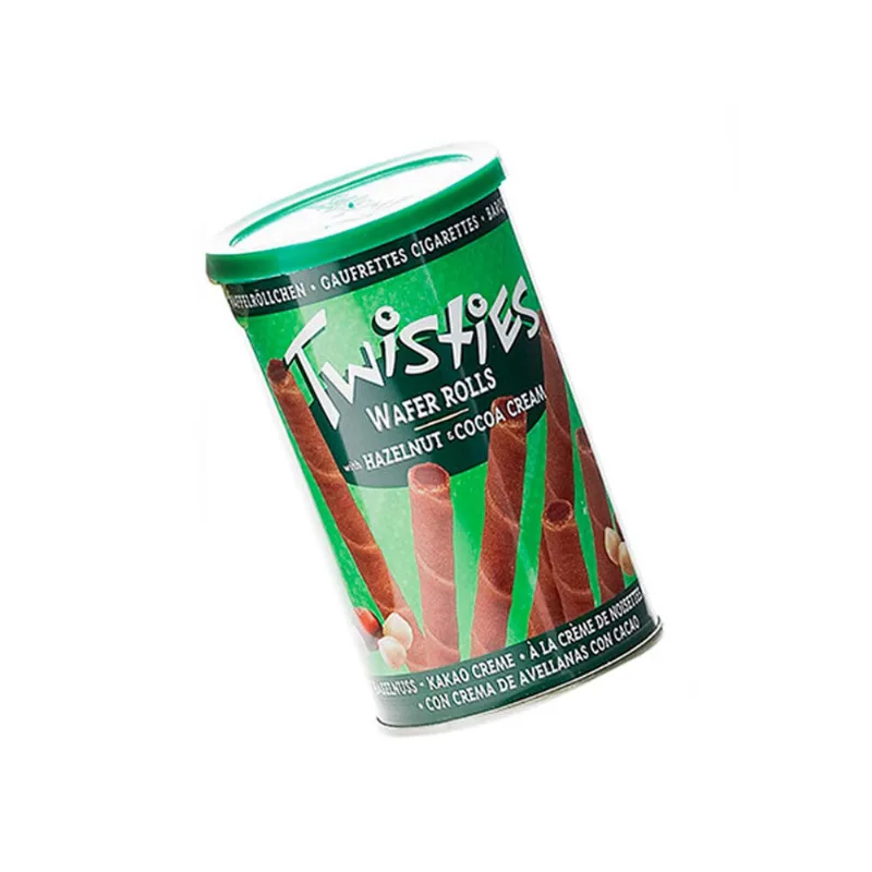 Cubanitos Twisties Con Pasta De Avellana Y Cacao 125 G Lata 125 G