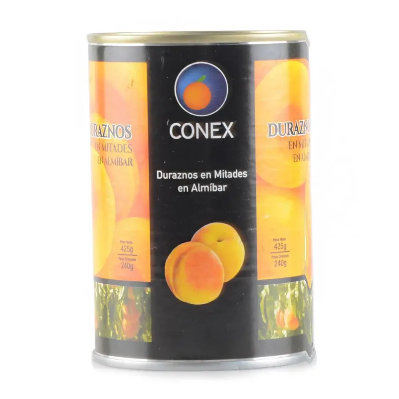 DURAZNOS EN ALMIBAR CONEX MARCA EXCLUSIVA 425 gr