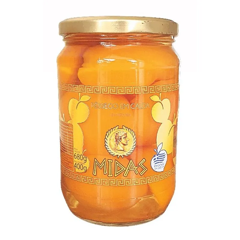 Pêssego em Calda Midas em Pedaços 680g