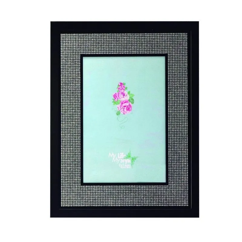 Porta-Retrato Glitter 13X18 Preto