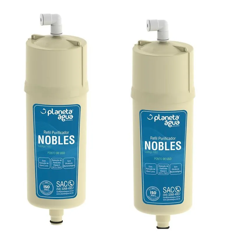 Kit 2 Refil Para Filtro Noblese Plus Noblesse Flex