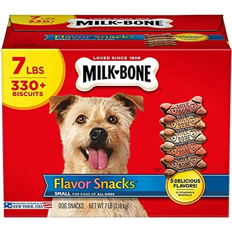 Milk-bone Flavor Snacks Dog Trata Cães Pequenos/médios 7 Libras