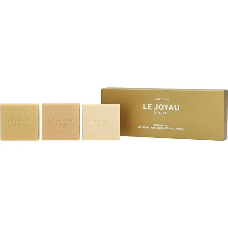 Kit Presente Feminino Le Joyau D'olive Variety Gold Collection Todos São Sabonete De Luxo 100 Ml