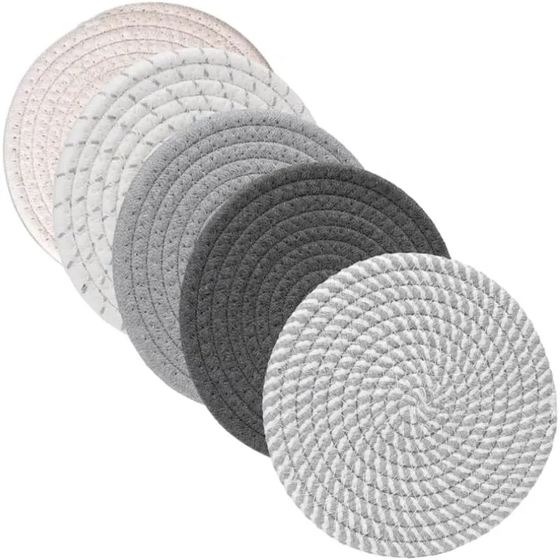 Corda Trivets Jieyou 100% Algodão Tecida Com 18 Cm De Diâmetro