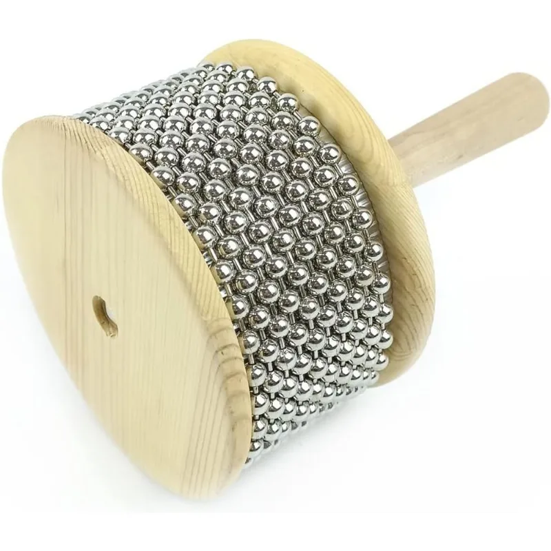 Cabasa De Mão De Madeira Com Aço Inoxidável Percussi Do Agitador Da Mão