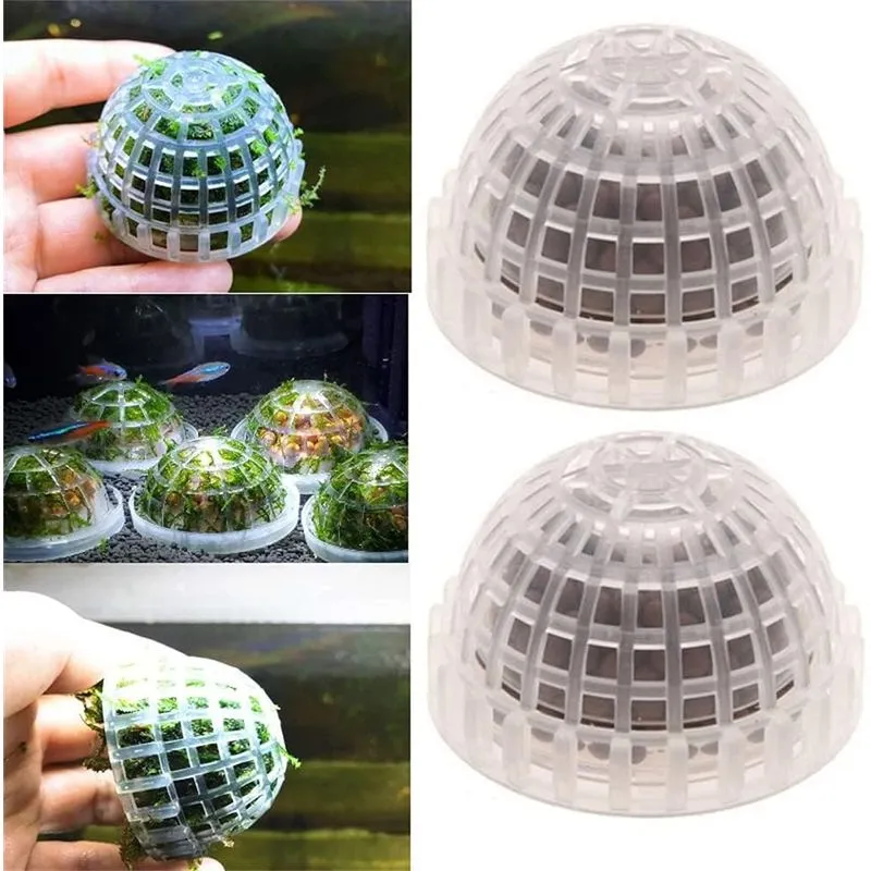 Aquarium Moss Ball Holder 2 Pcs Aquarium Moss Ball Live Pla