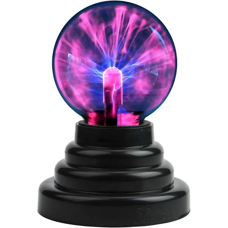 Mini Bola De Plasma 3 Polegadas Lâmpada De Plasma Azul Sensível Ao Toque P